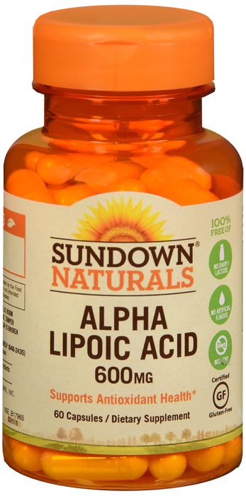 Sundown Alpha Lipoic Acid 600mg Capsules 60ct