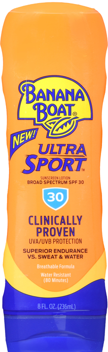 Banana Boat Ultra Sport Sunscreen SPF 30 Lotion 8oz