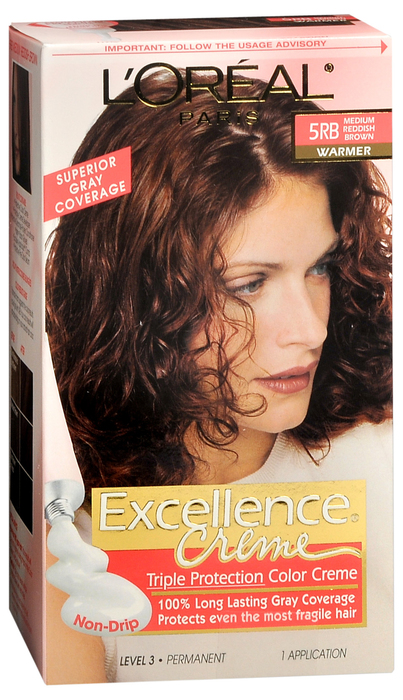 L'Oreal Paris Excellence Creme Medium Red Brown Permanent Hair Color 1ct