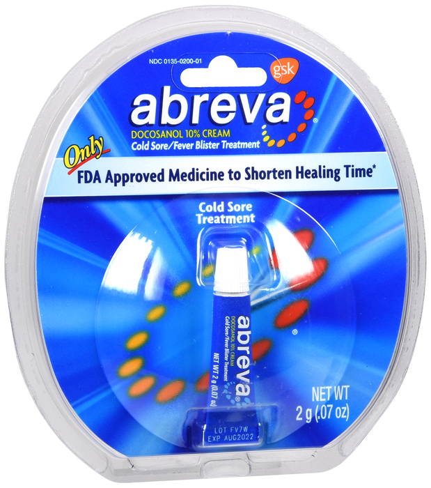 Abreva Cold Sore Treatment Cream 0.07oz