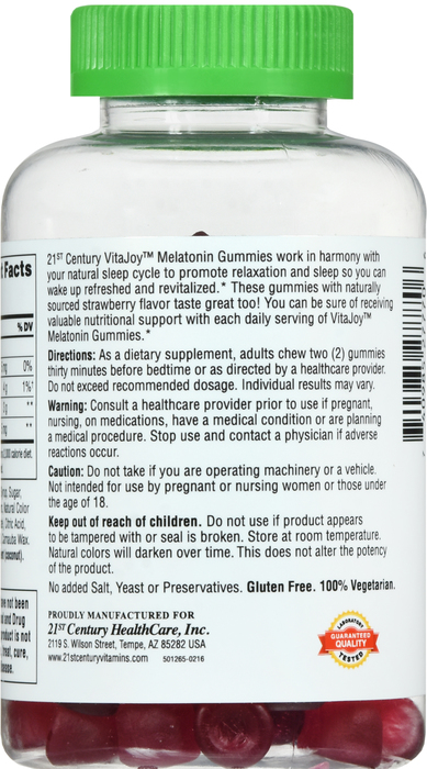 21st Century VitaJoy Melatonin 5mg Gummies 120ct