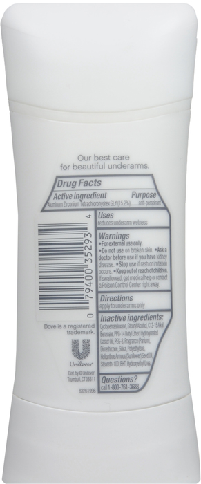 Dove Advanced Care Beauty Finish Antiperspirant Deodorant 2.6oz