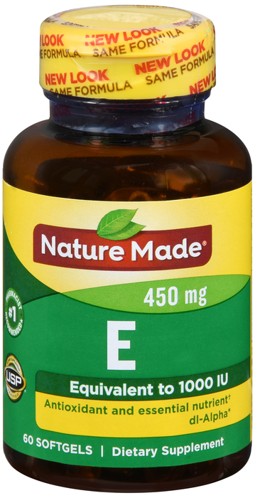 Nature Made VIT E 1000IU DL-ALPHA SGC 60ct