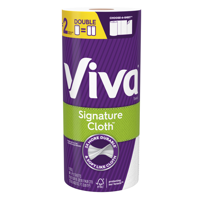 Viva Signature Cloth 1-Ply Paper Towels 24x94ct