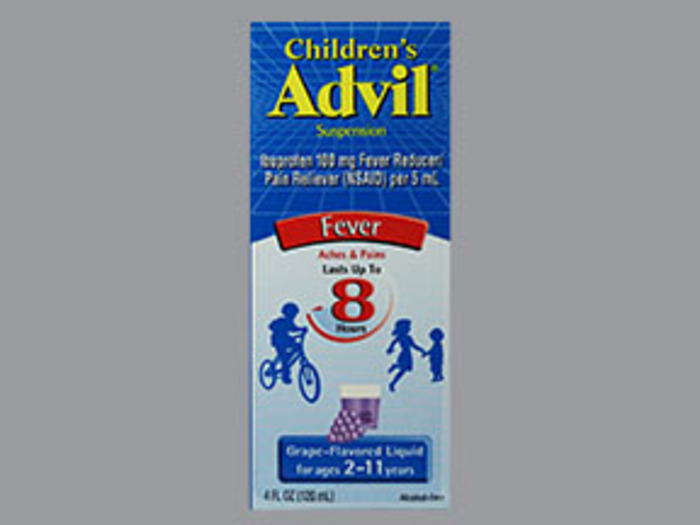 Advil Children's Ibuprofen 100mg Grape Oral Suspension 4oz