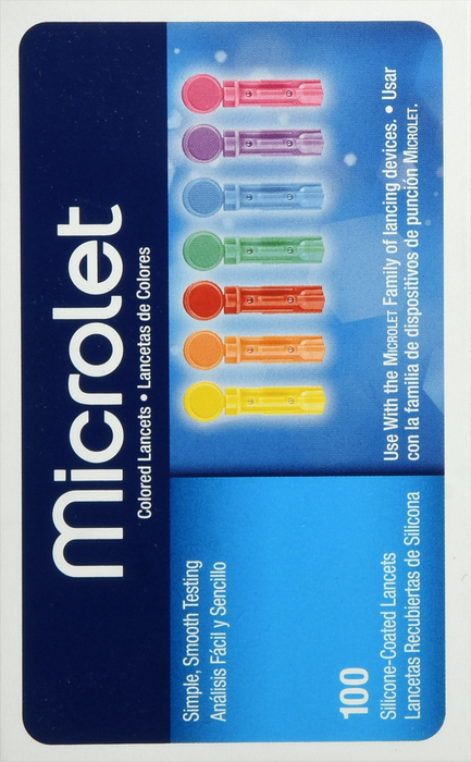 Microlet Color Lancets 100ct