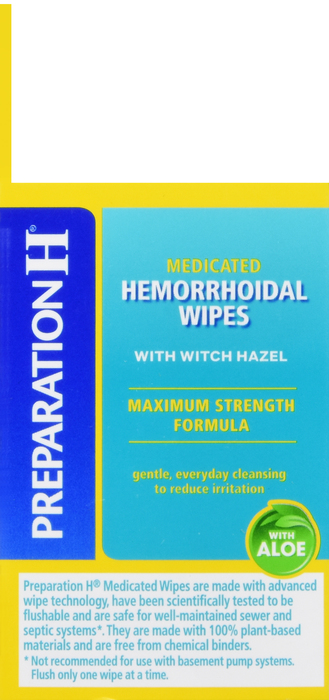 Preparation H Flushable Medicated Hemorrhoid Wipes 10ct