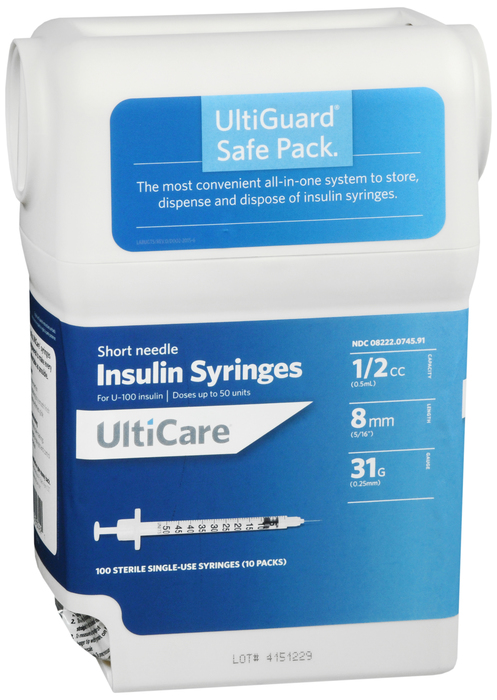 Ultiguard Syringe 5/16" 31gx1/2cc 100ct