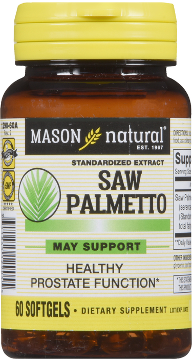 SAW PALMETTO 160MG SOFTGELS 60CT MASON