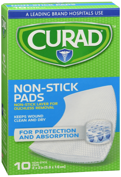 CURAD PAD NON-STICK 2"X3" 10CT