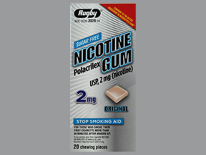 NICOTINE GUM 2MG REGULAR 20CT WATSON