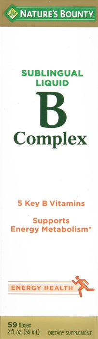 NATURE'S BOUNTY VITAMIN B COMPLEX SUB-LINGUAL 2OZ