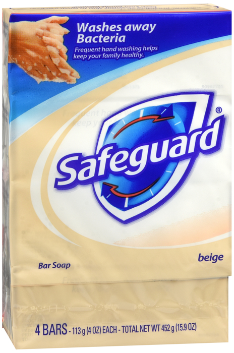 SAFEGUARD BATH BAR BEIGE 4X4OZ