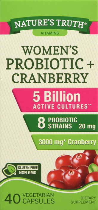 PROBIOTIC WMN + CRAN VEG CAP 40CT NAT TR