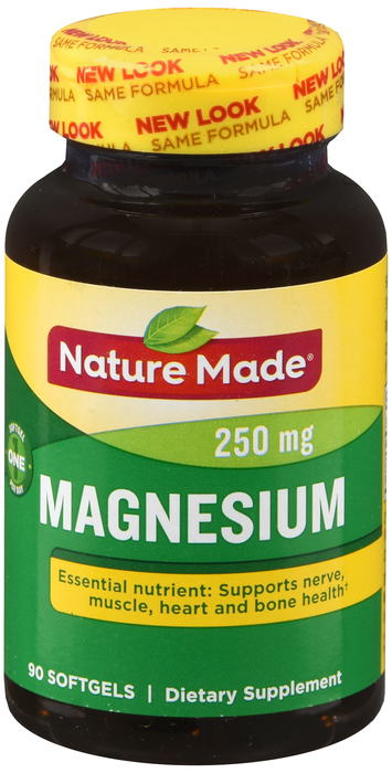 Nature Made Magnesium 250mg Softgels 90ct