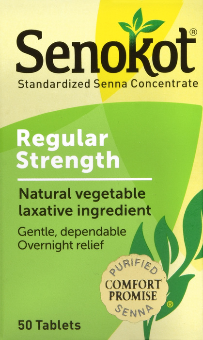 Senokot Natural Vegetable Laxative Tablets 50ct