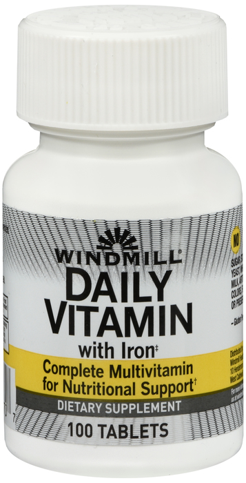 MULTIVIT W/IRON TABLET 100CT WINDML