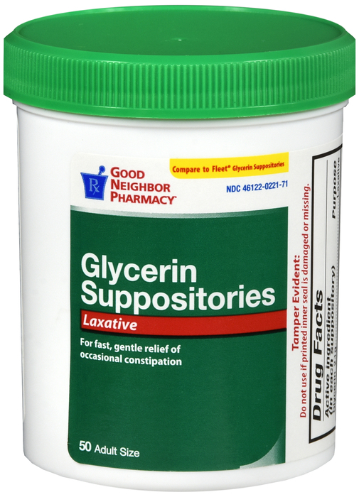 Good Neighbor Pharmacy Adult Glycerin Suppositories 50ct