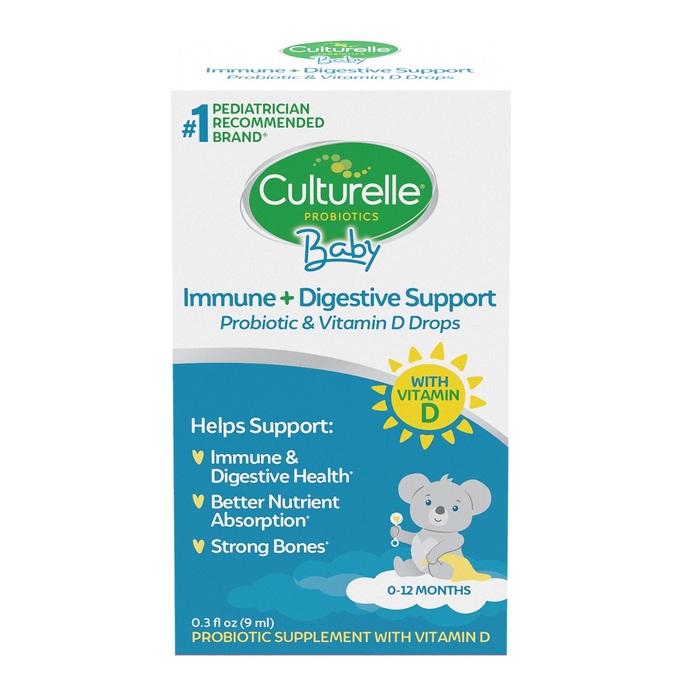 Culturelle Baby Grow + Thrive Probiotic + Vitamin D Drops 0.30oz