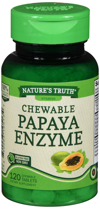 PAPAYA ENZYME CHW 120CT NAT TRUTH