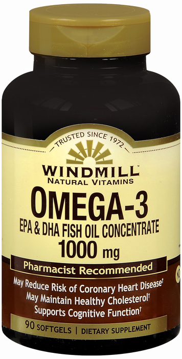 Windmill Omega 3 1000mg EPA DHA Softgels 90ct