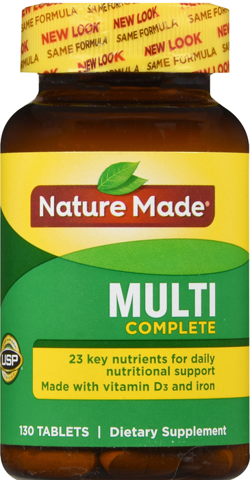 Nature Made Multi Complete w/Iron Tablets 130ct