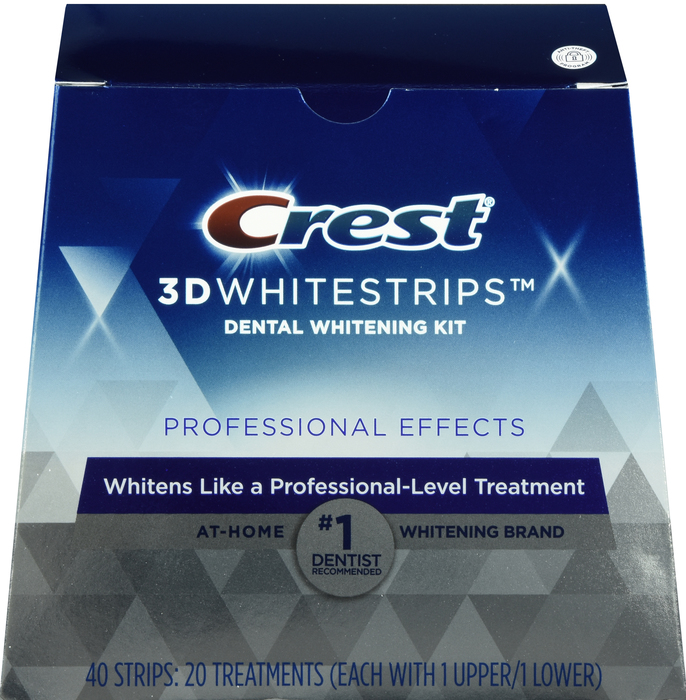 Crest 3D Professional Effects Teeth Whitening Strips Kit 20ct