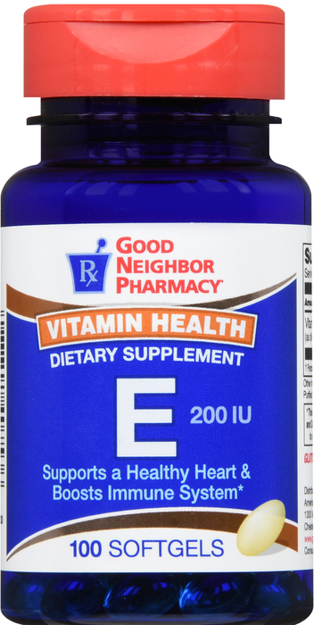 Good Neighbor Pharmacy Vitamin E 200 IU Softgels 100ct