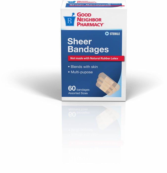 Good Neighbor Pharmacy Sheer Bandages Assorted 60ct