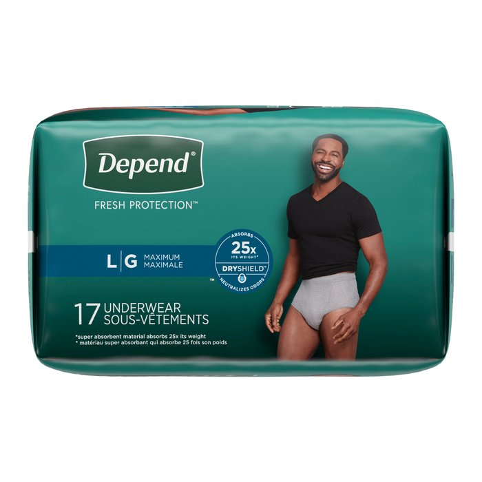 Depend Underwear Max Absorbency Men Large 2x17ct