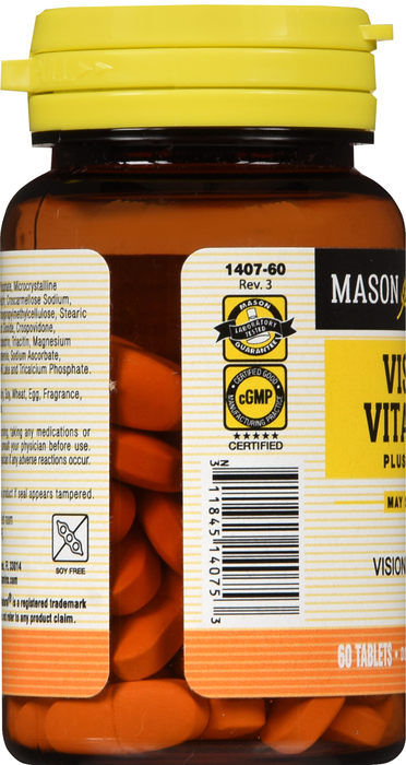 VISION VIT W/LUTEIN TABLETS 60CT MASON