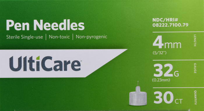 UltiCare Pen 32gx5/32" Needle 30ct