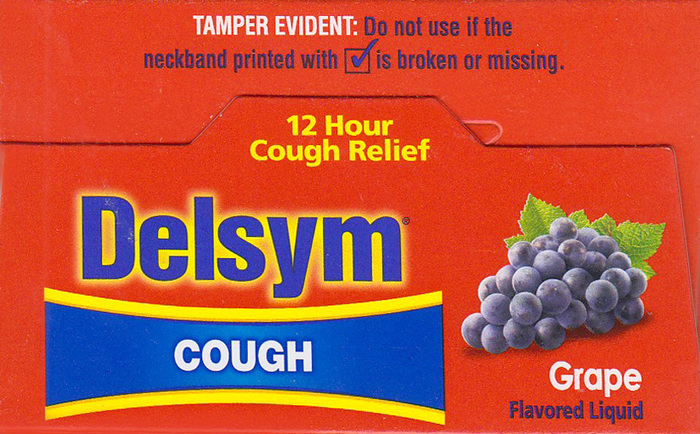 Delsym 12 Hour Adult Cough Suppressant Grape Liquid 3oz