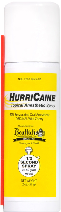 HURRICAINE 20% SPRAY CHERRY 2OZ