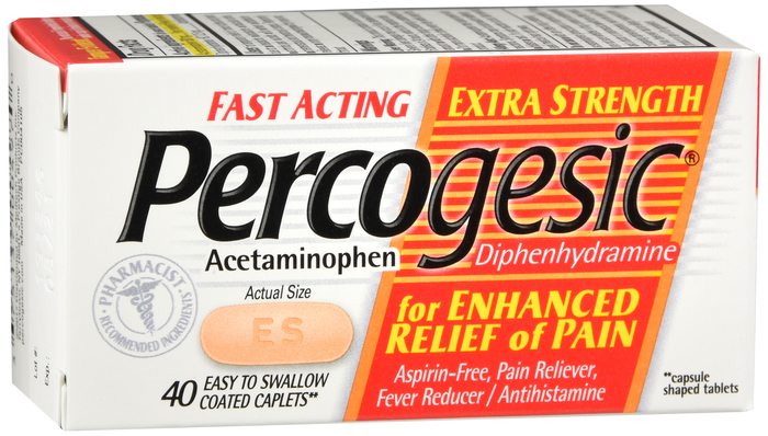 Percogesic Extra Strength Pain Reliever Caplets 40ct