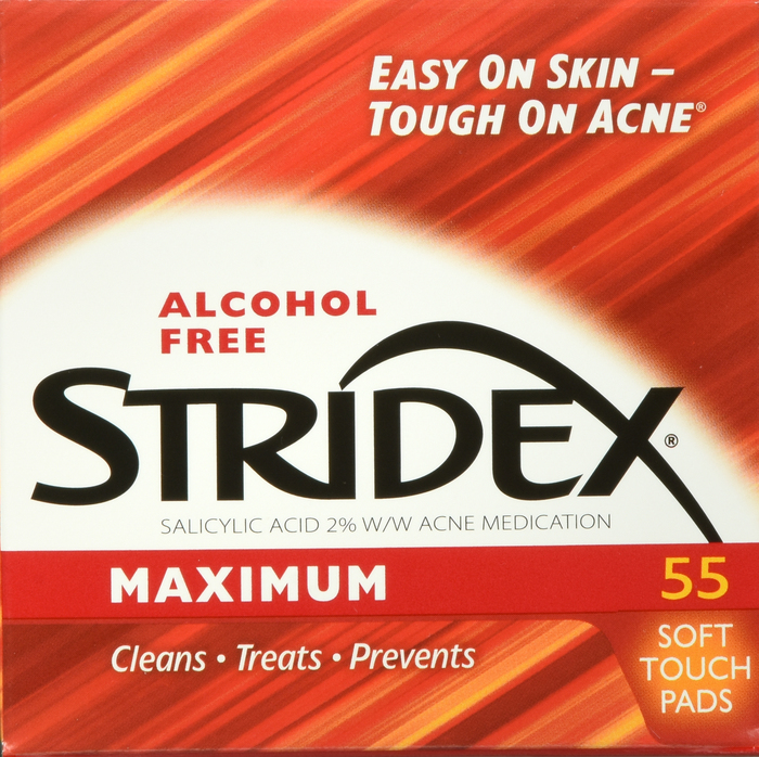 Stridex Maximum Strength Alcohol Free Acne Pads 55ct