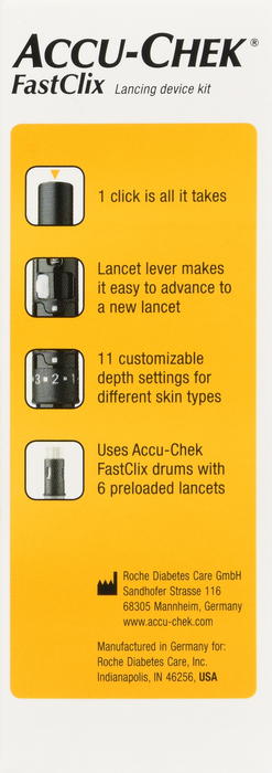 Accu-Chek Fastclix Lancing Device Kit1ct