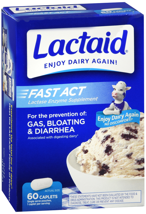 Lactaid Fast Acting Vanilla Caplets 60ct