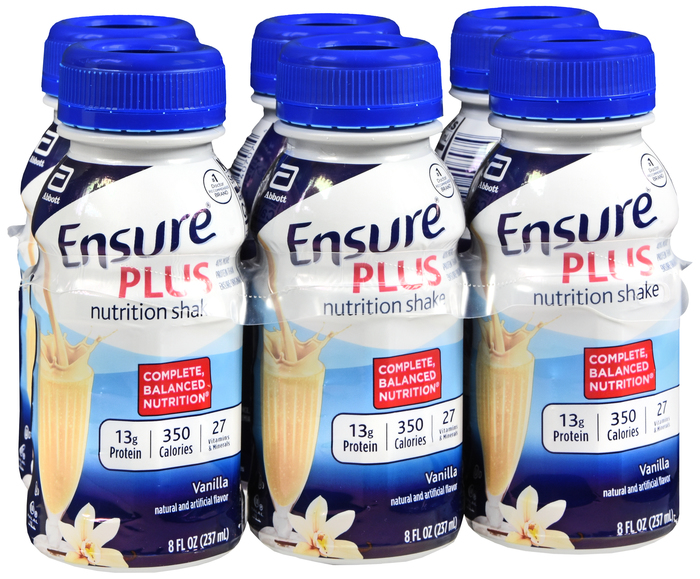 Ensure Plus Nutrition Shake 8oz Vanilla 6ct