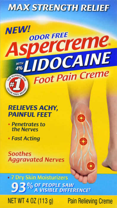 Aspercreme Lidocaine Foot Pain Cream 4oz