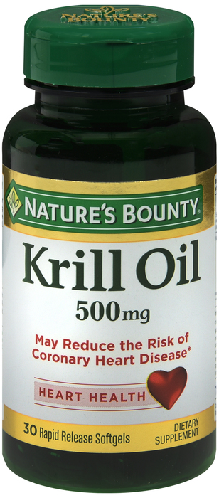 Nature's Bounty Krill Oil 500mg Softgels 30ct