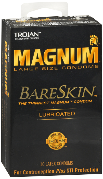 Trojan Magnum Bareskin Large Lubricated Condoms 10ct