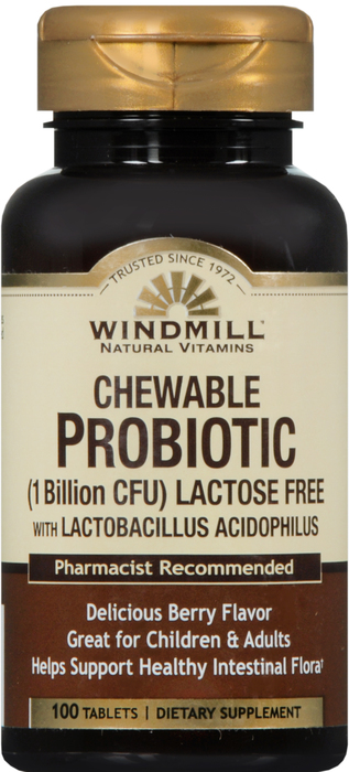 PROBIOTIC CHILD CHEW TAB 100CT WINDMILL