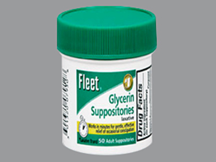 Fleet Adult Laxative Glycerin Suppositories 50ct