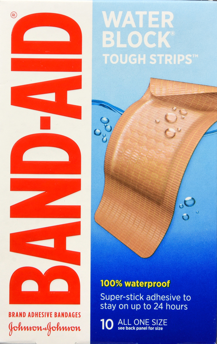 BAND-AID Water Block Tough Strips Extra Large Bandages 10ct