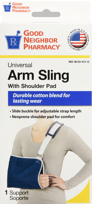 Good Neighbor Pharmacy Universal Arm Sling w/Shoulder Pad Navy 1ct