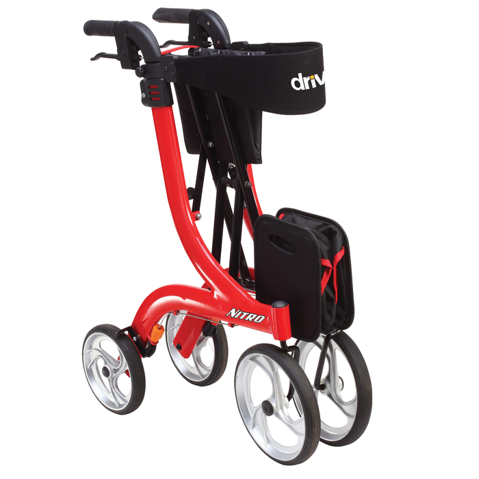 Rollator Nitro Red 10" Casters