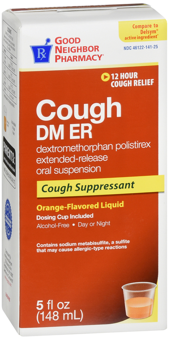 Good Neighbor Pharmacy Cough DM ER 30mg Adult Orange Flavor 5oz