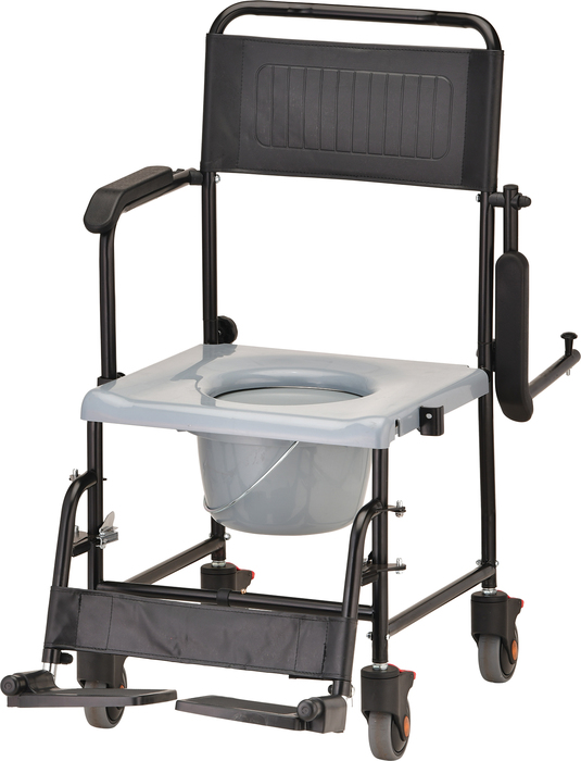 NOVA Transport Chair & Commode With Drop Arm DS