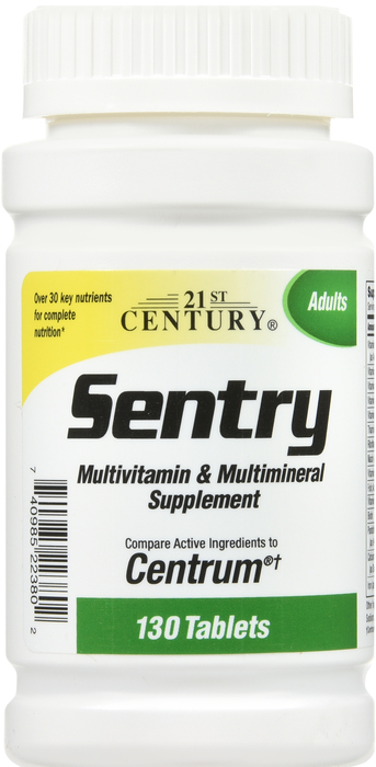 21st Century Sentry Multivitamin And Mineral Tablets 130ct